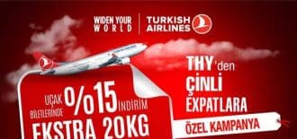 Türk Hava Yolları’ndan Çinli Expatlar için Özel Promosyon