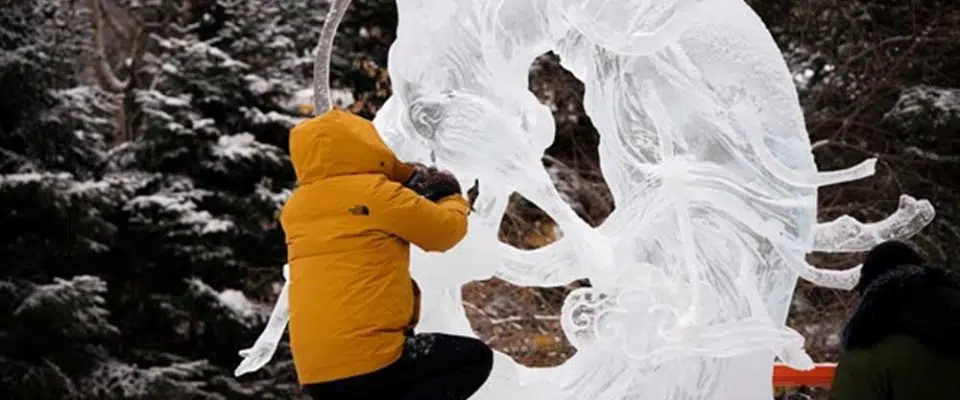Çin’de buz heykel festivali